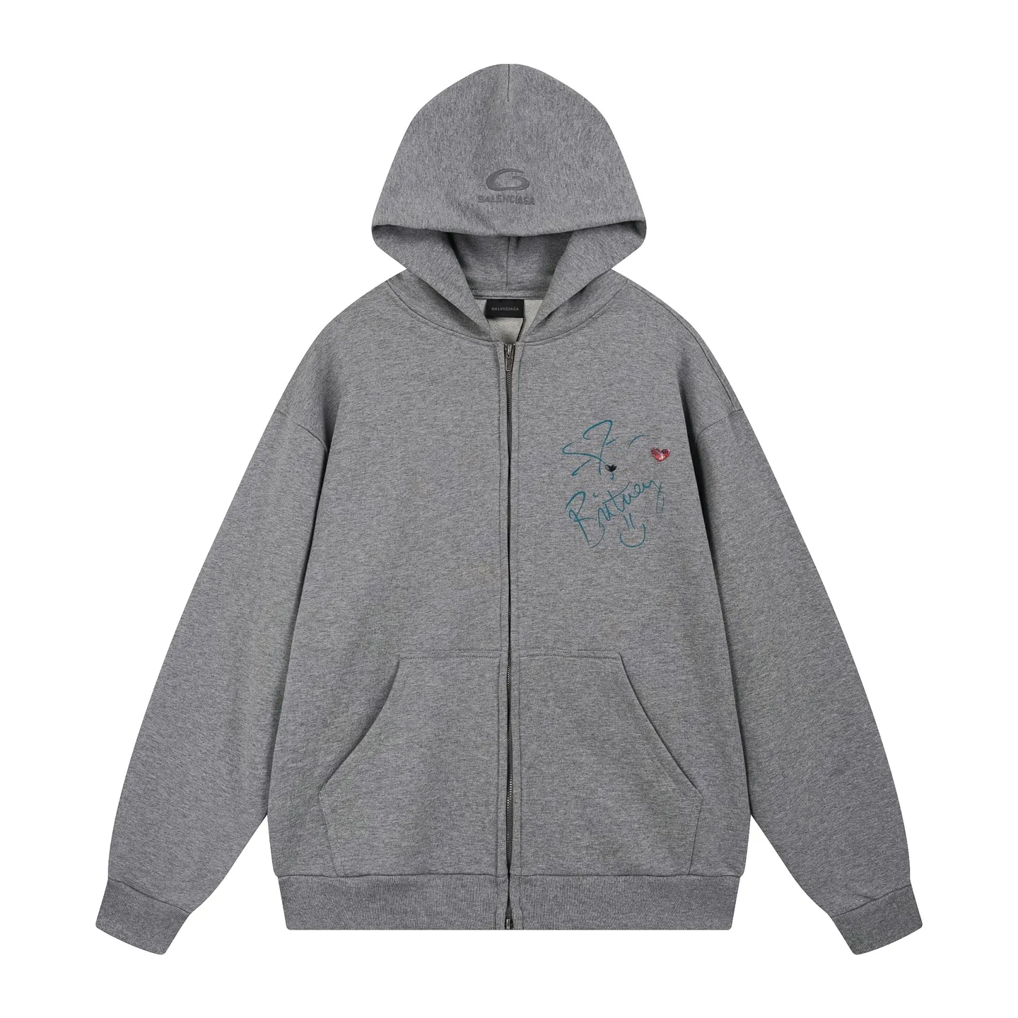BALENCI*GA Music |Britney Series Series . . . . . . 460g . Same Style -Color：Gray -SIZE：Xs S M L 8982#